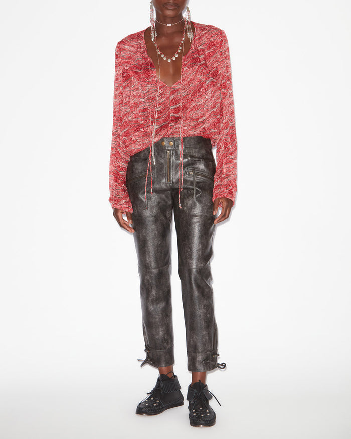 isabel marant PANTALON CINDY Femme noir délavé