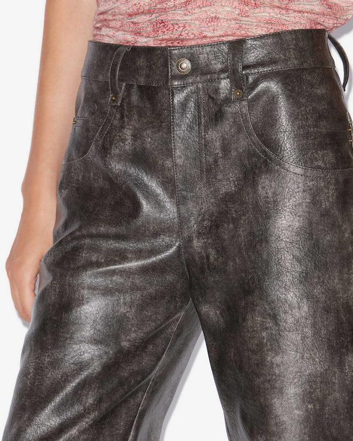 Isabel Marant PANTALON CORALEA Femme Noir Délavé