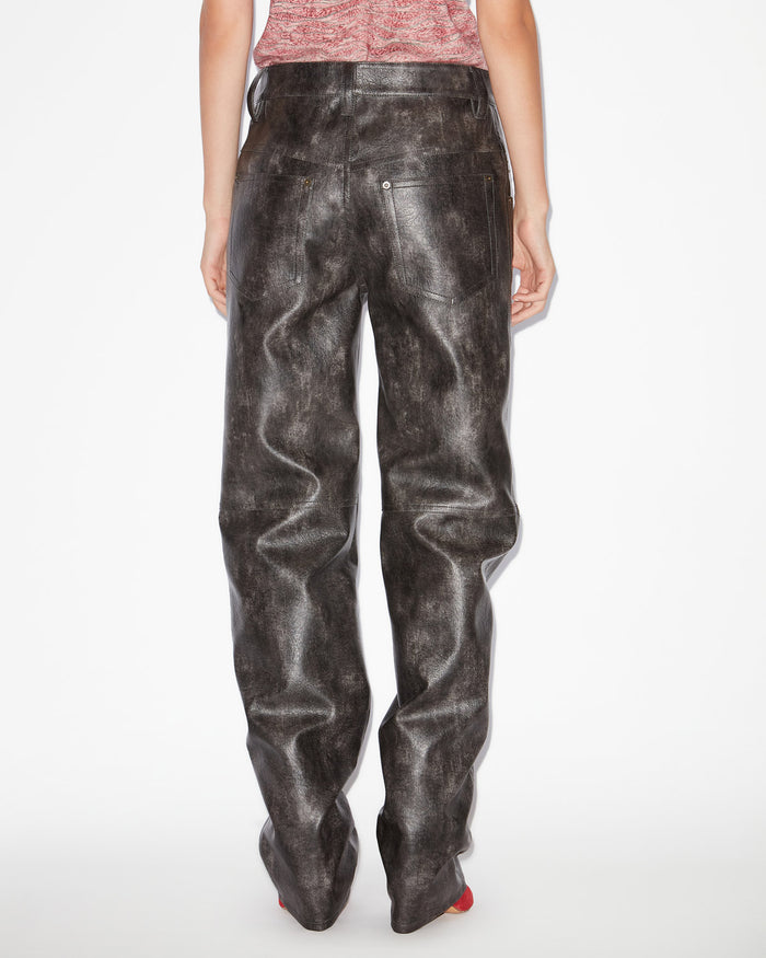 Isabel Marant PANTALON CORALEA Femme Noir Délavé