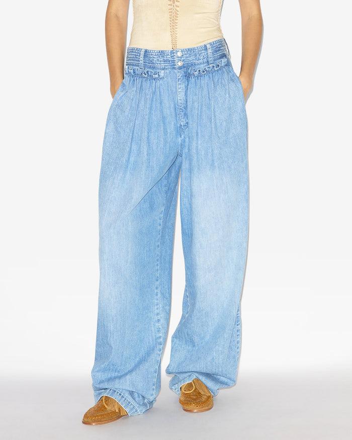 Isabel Marant PANTALON INAYA Femme Bleu Clair