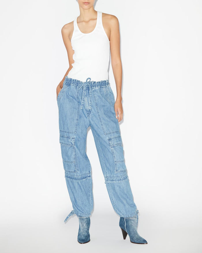 Isabel Marant Pantalon Ivy Femme Bleu