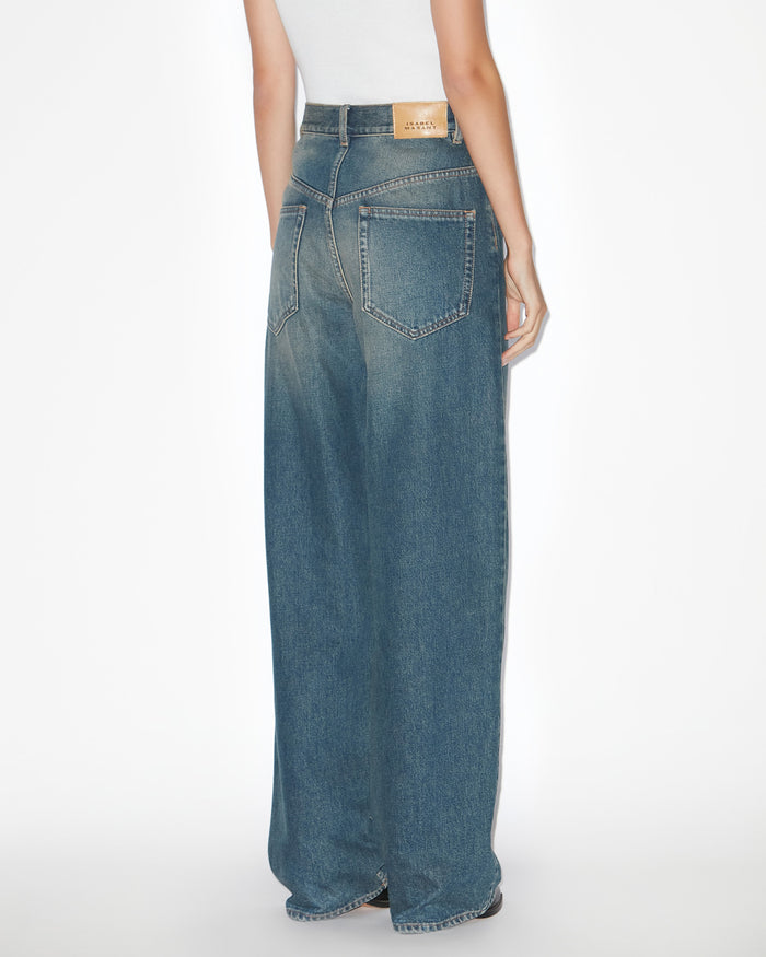 Isabel Marant PANTALON JOANNY Femme Bleu