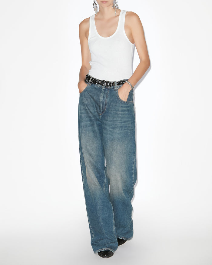 isabel marant PANTALON JOANNY Femme bleu