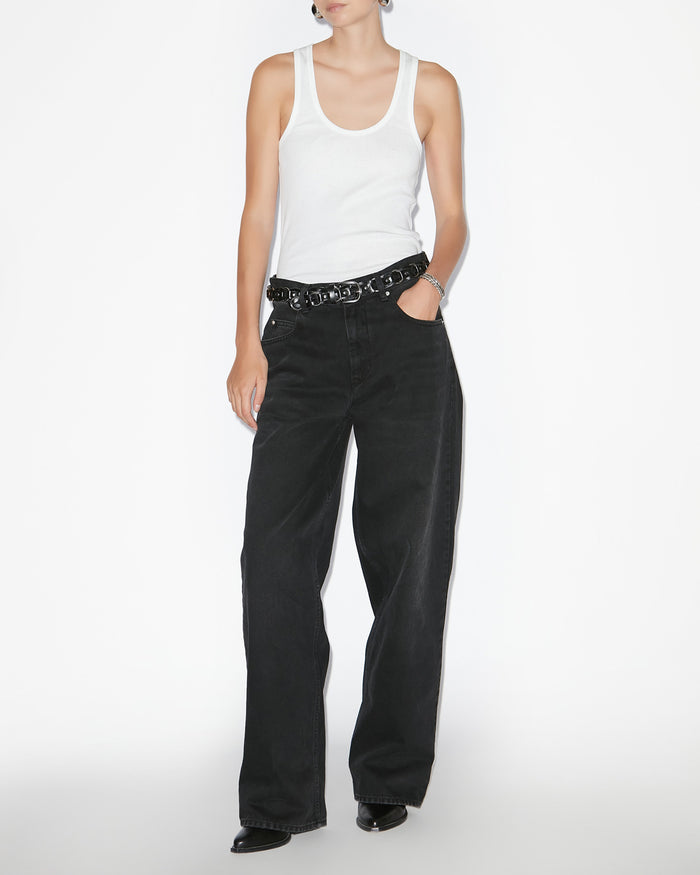 isabel marant PANTALON JOANNY Femme noir délavé