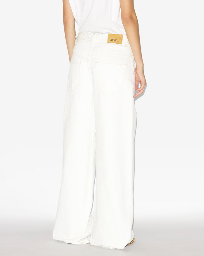 Isabel Marant Pantalon Lemony Femme Blanc