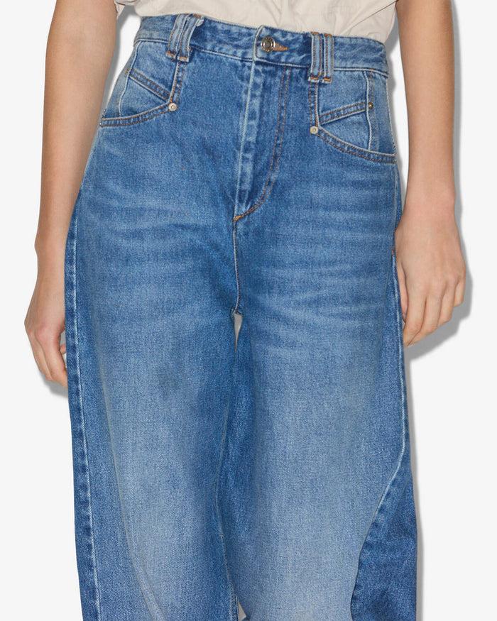 Isabel Marant Pantalon Lemony Femme Bleu