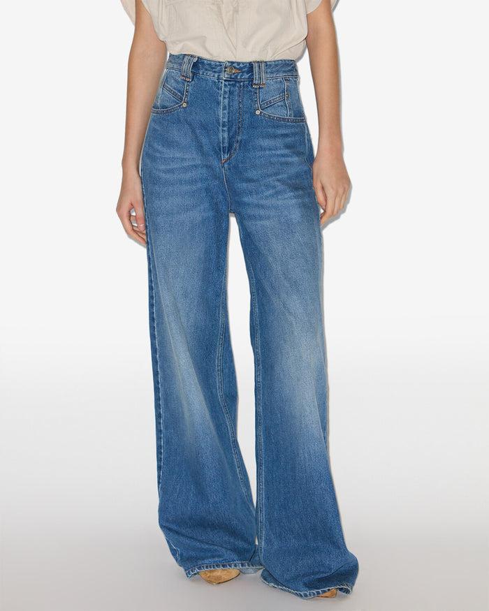 Isabel Marant Pantalon Lemony Femme Bleu