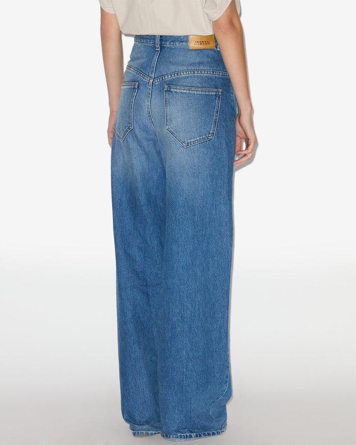 Isabel Marant Pantalon Lemony Femme Bleu
