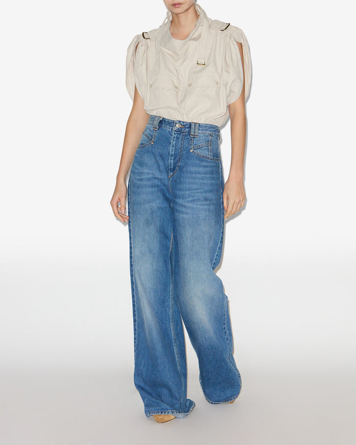 isabel marant Pantalon Lemony Femme bleu