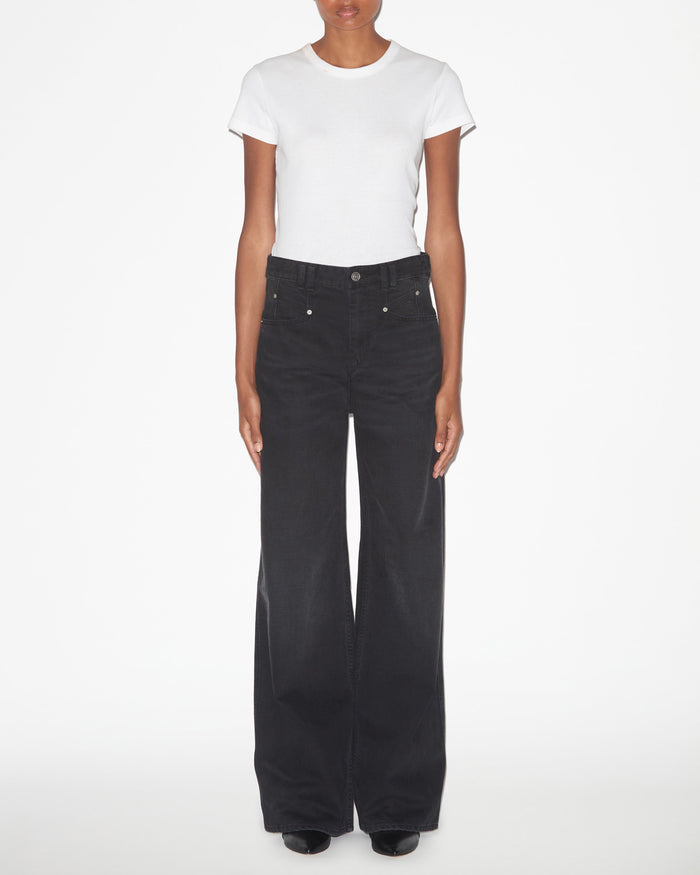 isabel marant Pantalon Lemony Femme noir