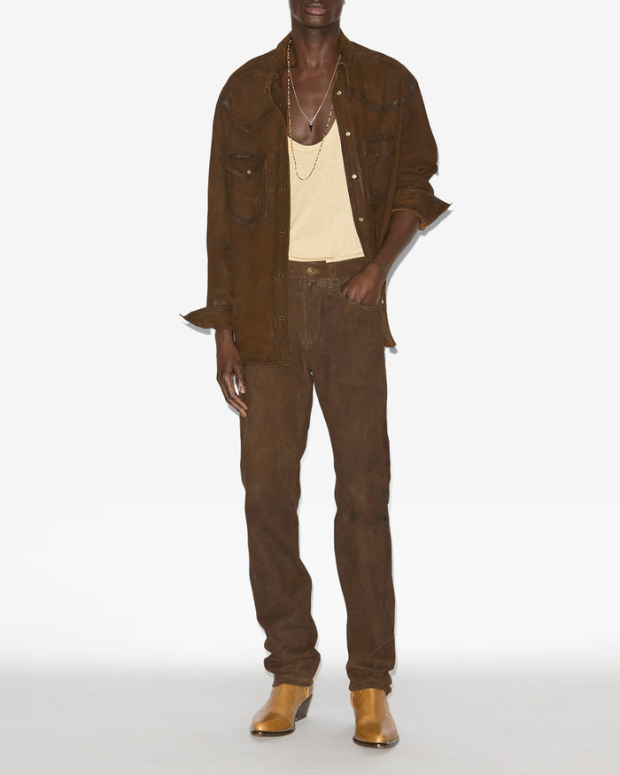 Isabel Marant PANTALON LEWYS Homme Marron