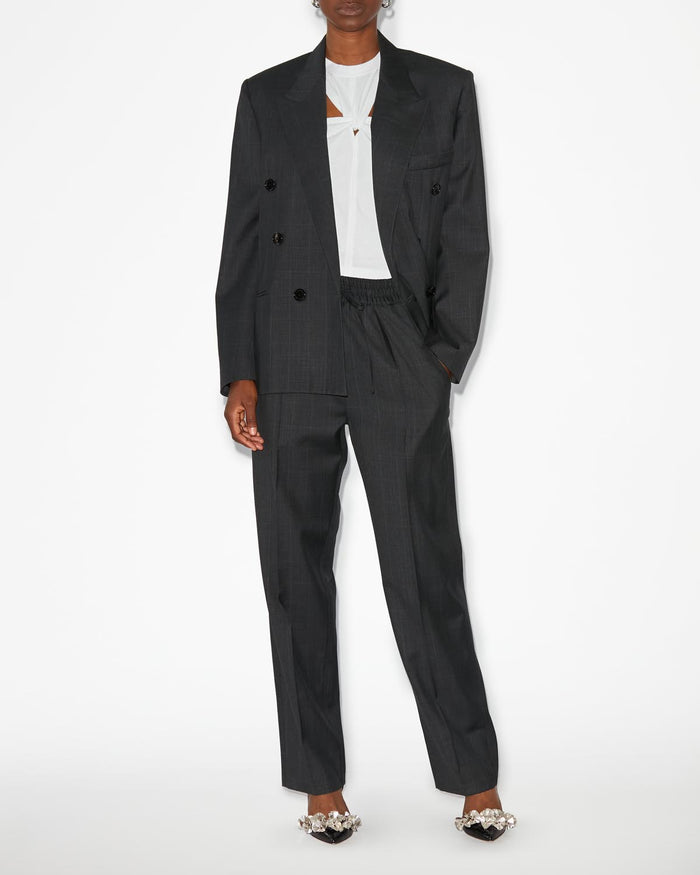 Isabel Marant Pantalon Liska Femme Anthracite