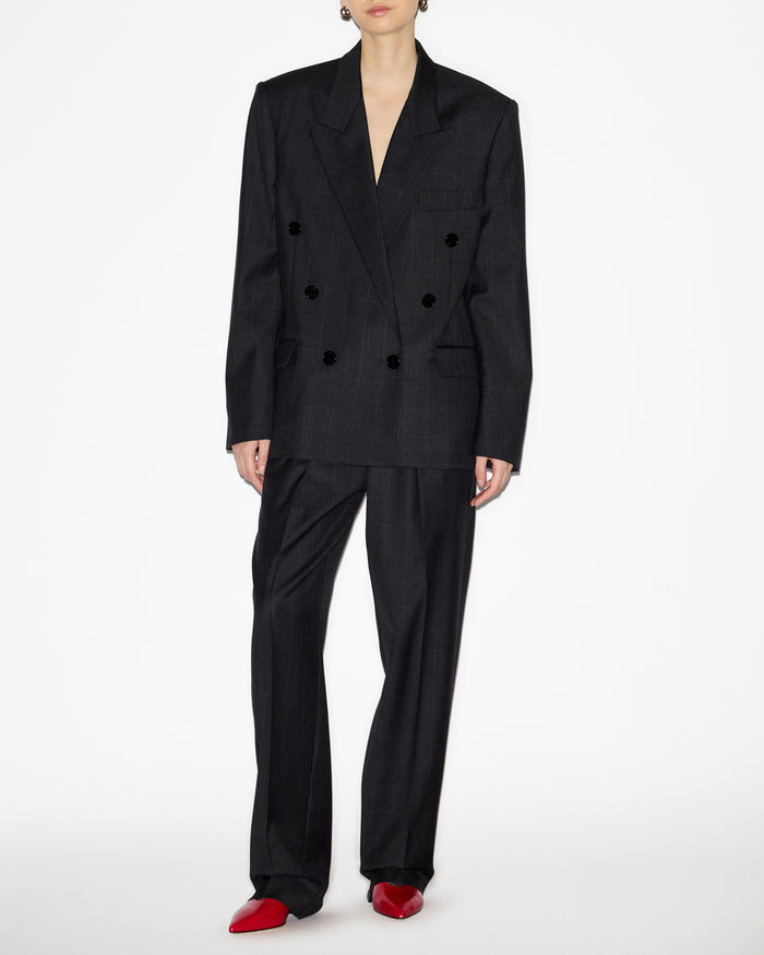 Isabel Marant Pantalon Liska Femme Anthracite