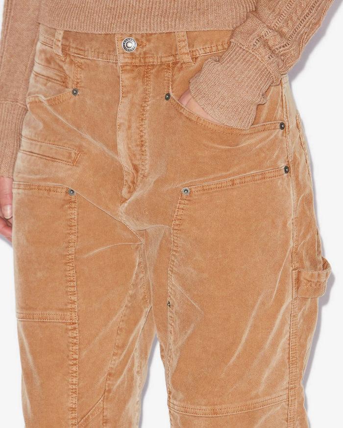 Isabel Marant PANTALON LOIS Femme Camel