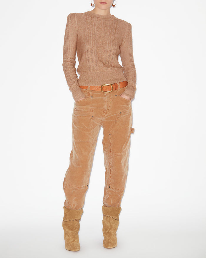 isabel marant PANTALON LOIS Femme camel