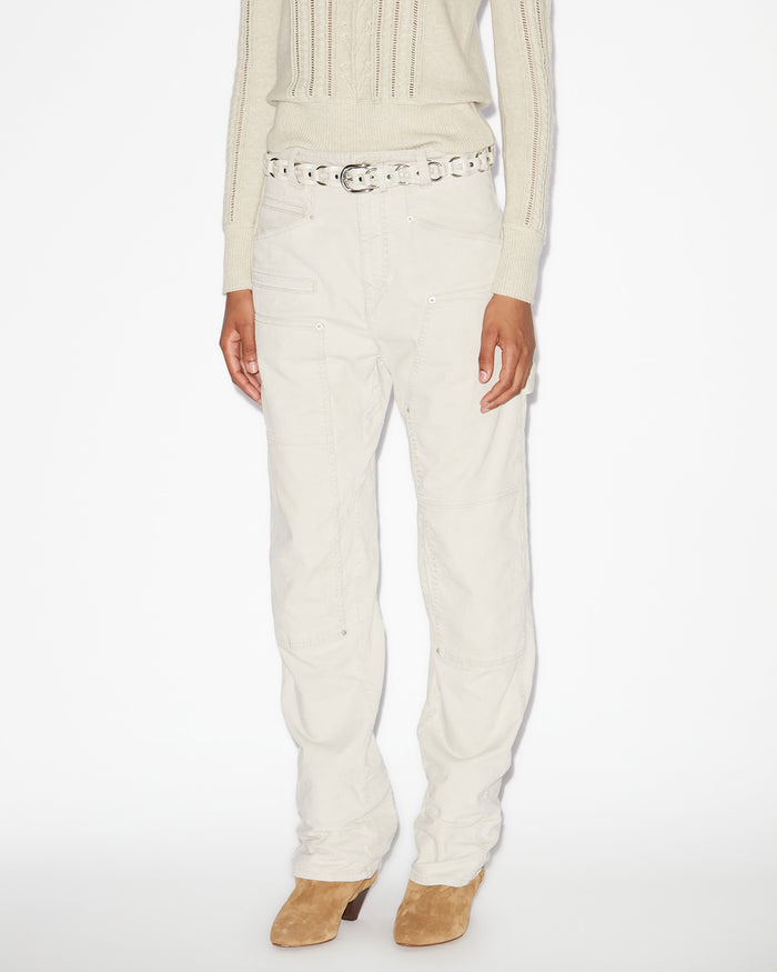Isabel Marant PANTALON LOIS Femme écru