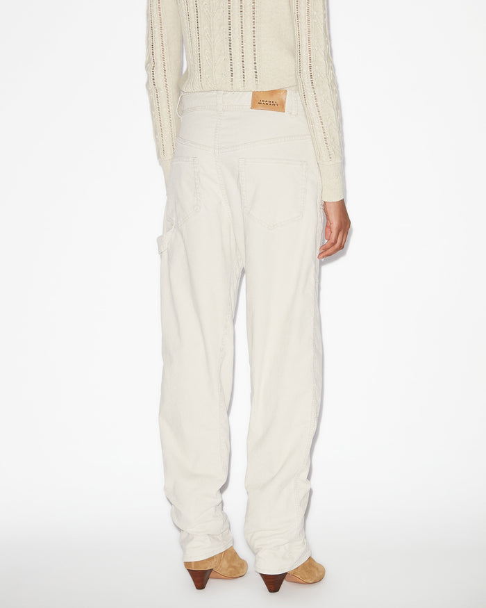 Isabel Marant PANTALON LOIS Femme écru