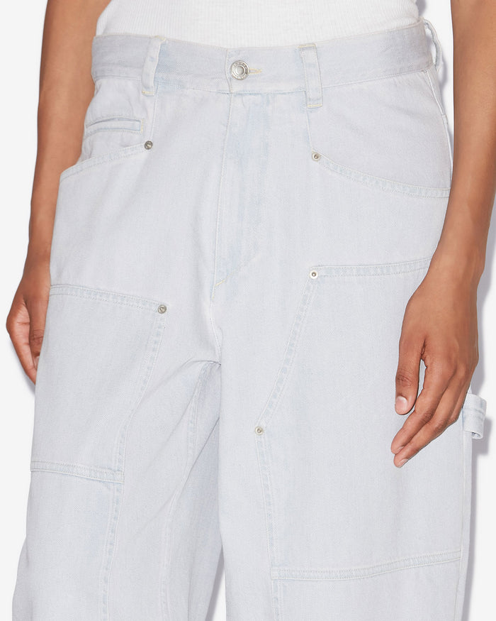Isabel Marant PANTALON OPHRA Femme Bleu Clair