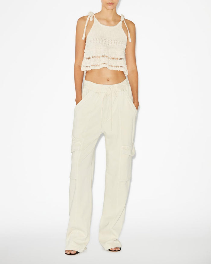 isabel marant Pantalon Peorana Femme écru