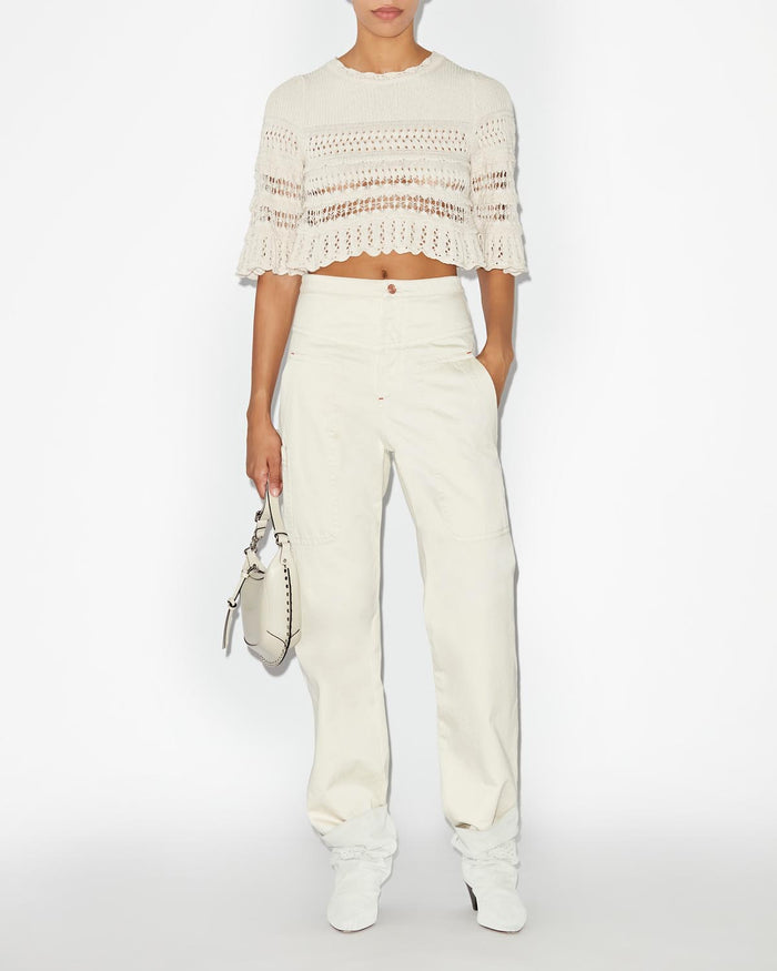 isabel marant Pantalon Philna Femme écru