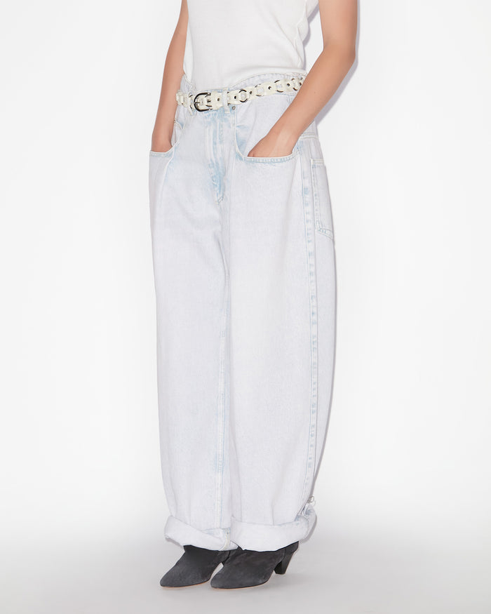 Isabel Marant PANTALON RACHELLE Femme Bleu Clair