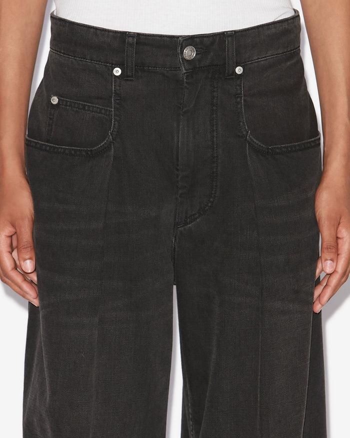 Isabel Marant PANTALON RACHELLE Femme Noir Délavé