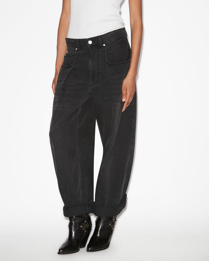 Isabel Marant PANTALON RACHELLE Femme Noir Délavé