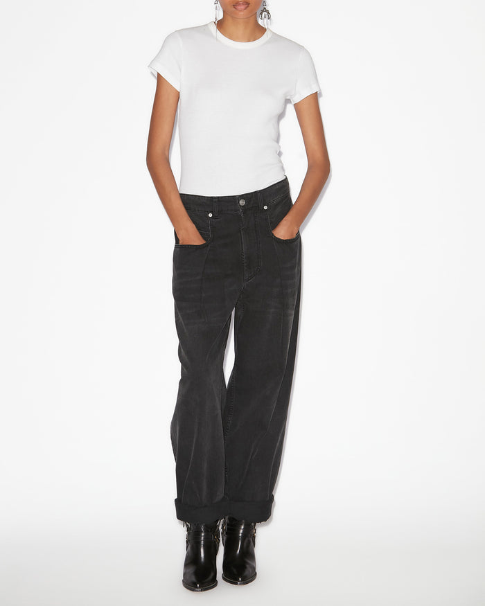 isabel marant PANTALON RACHELLE Femme noir délavé
