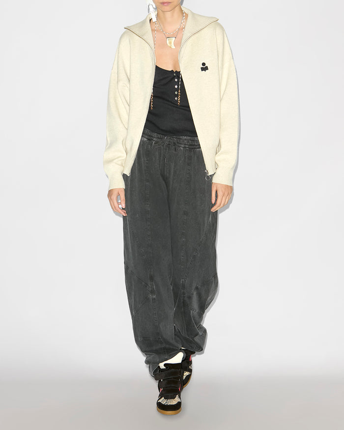 isabel marant PANTALON REGINA Femme noir délavé