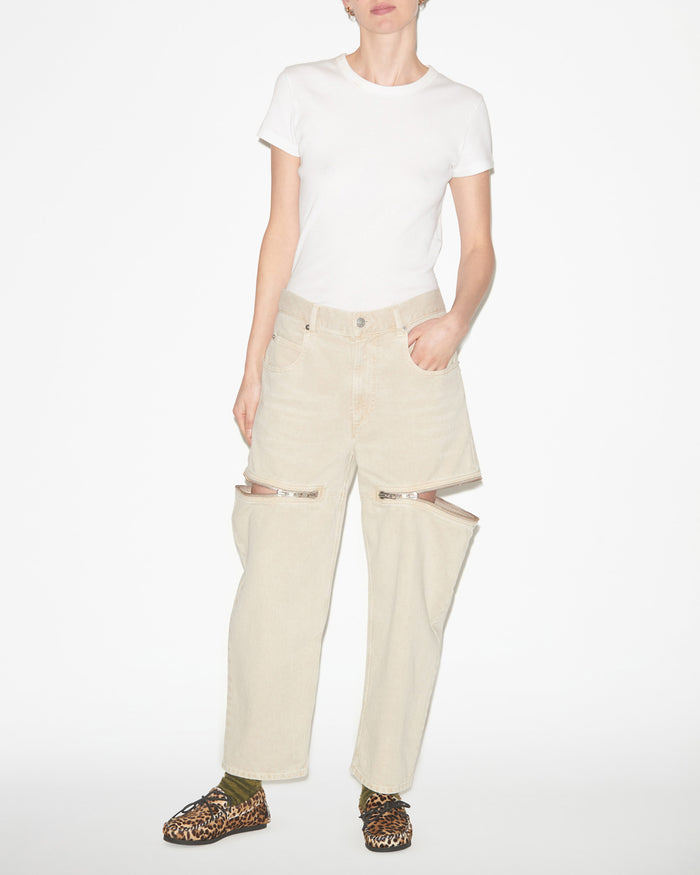 Isabel Marant Pantalon Salia Femme écru
