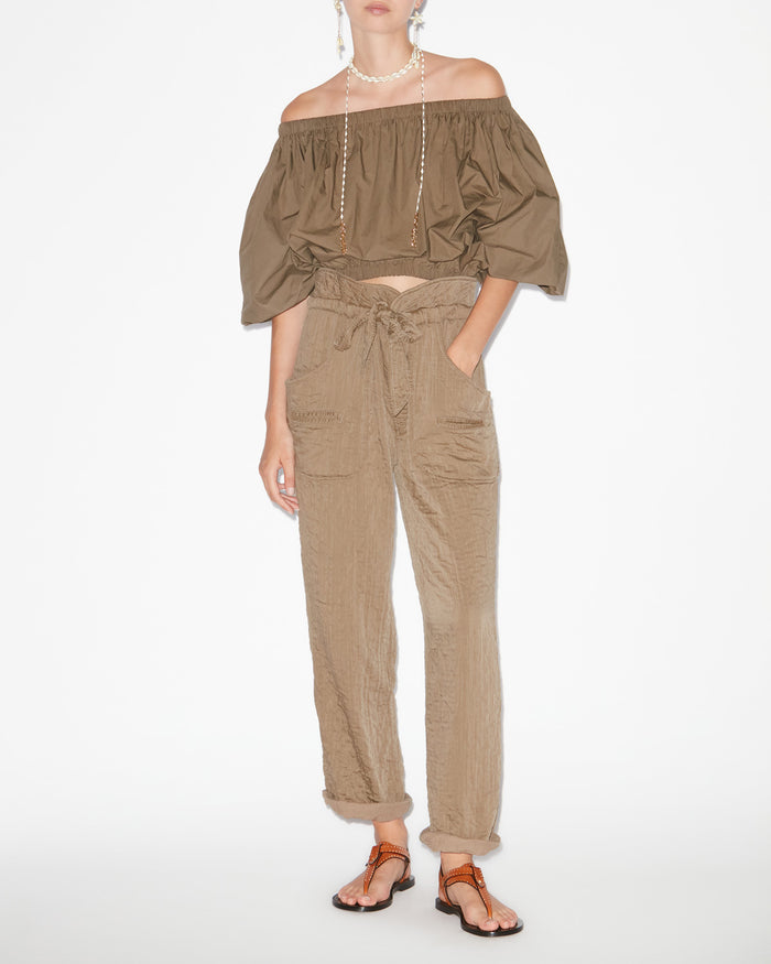isabel marant PANTALON SERIDA Femme kaki