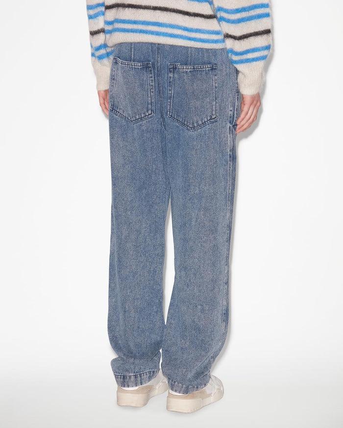 Isabel Marant Pantalon Timeo Homme Bleu Clair