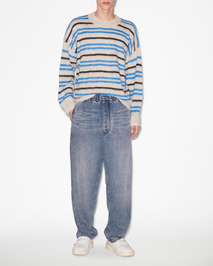 Isabel Marant Pantalon Timeo Homme Bleu Clair
