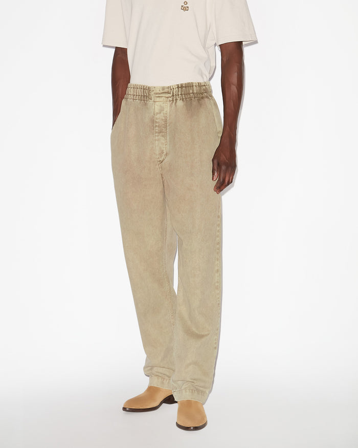 Isabel Marant PANTALON TIMEO Homme Clair Kaki