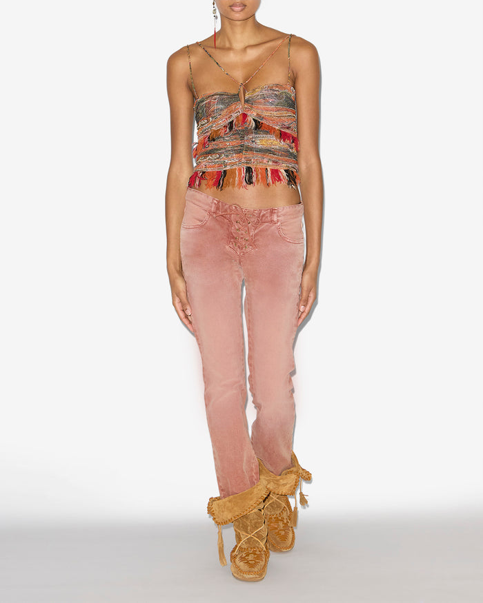 isabel marant PANTALON VANEL Femme henné