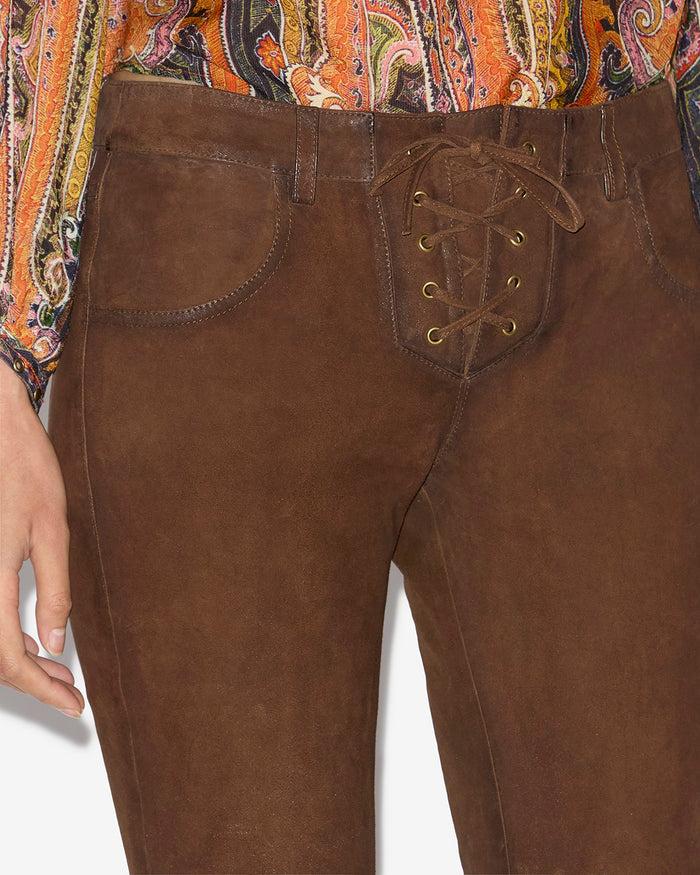 Isabel Marant PANTALON VANEL Femme Marron