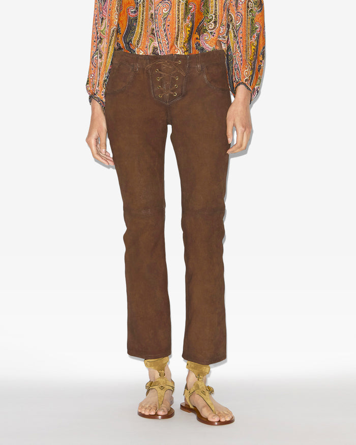 Isabel Marant PANTALON VANEL Femme Marron