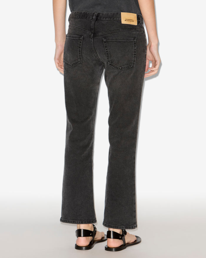 Isabel Marant PANTALON VANEL Femme Noir Délavé