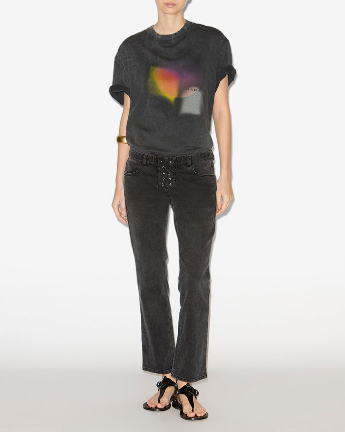 isabel marant PANTALON VANEL Femme noir délavé