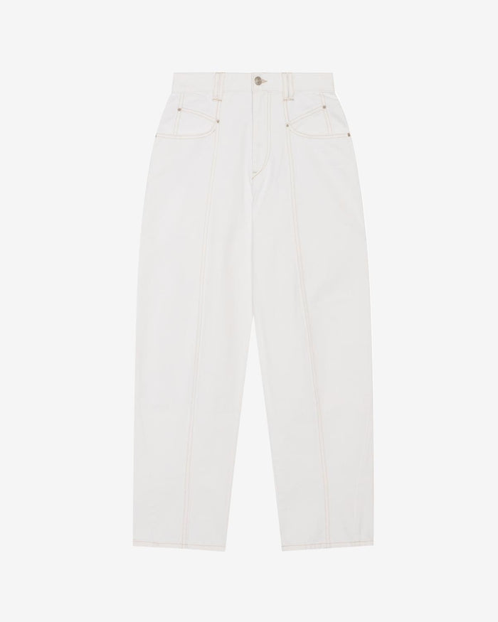 isabel marant Pantalon Vetan Femme blanc