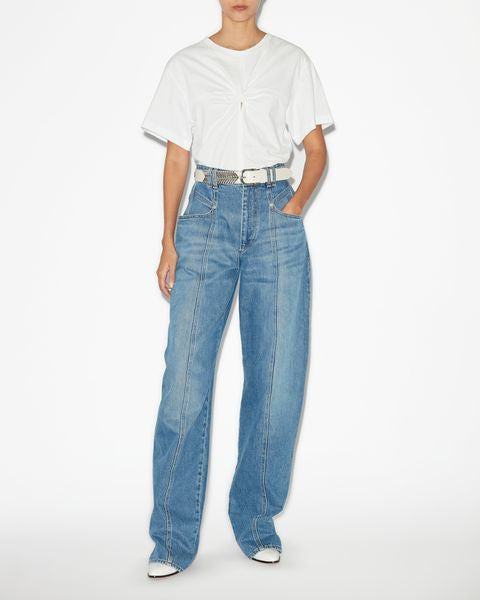 isabel marant Pantalon Vetan Femme bleu