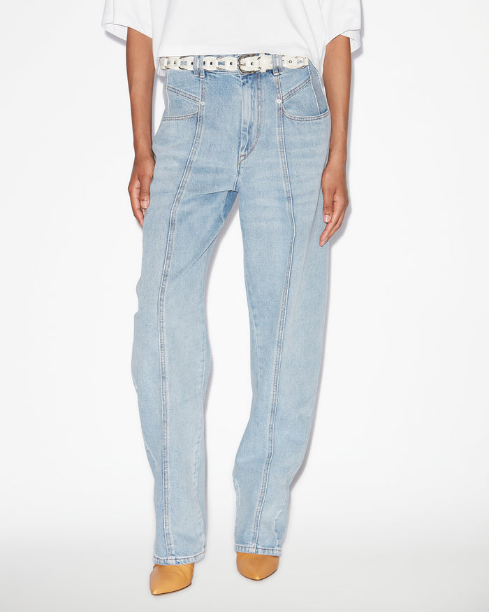 Isabel Marant Pantalon Vetan Femme Ice Bleu