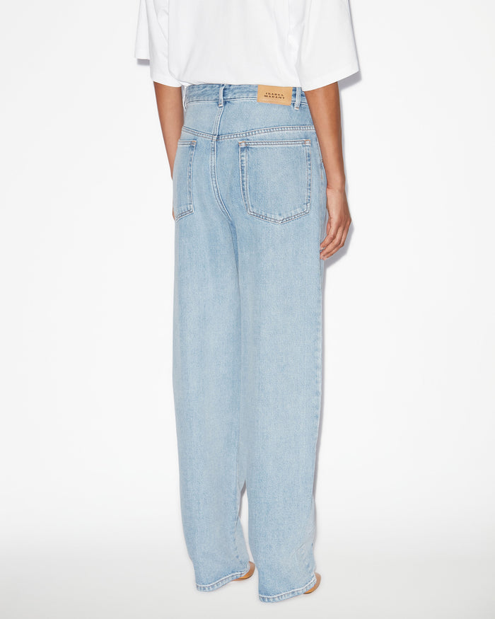 Isabel Marant Pantalon Vetan Femme Ice Bleu