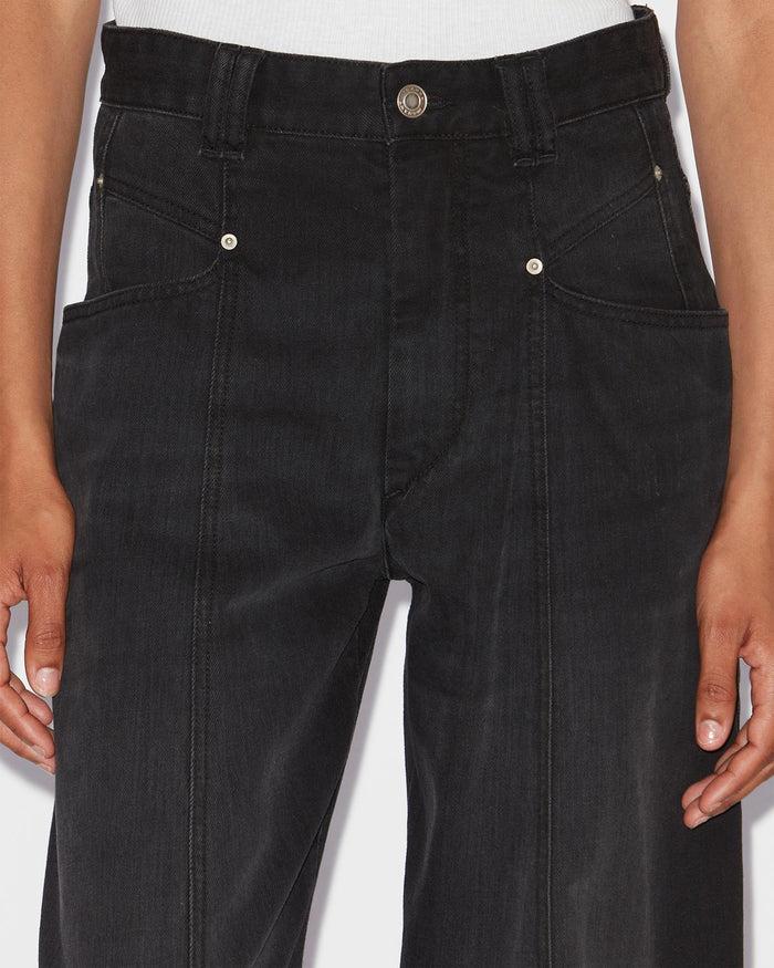 Isabel Marant Pantalon Vetan Femme Noir