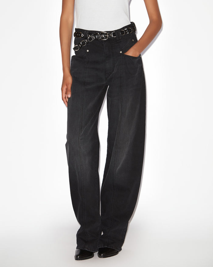 Isabel Marant Pantalon Vetan Femme Noir