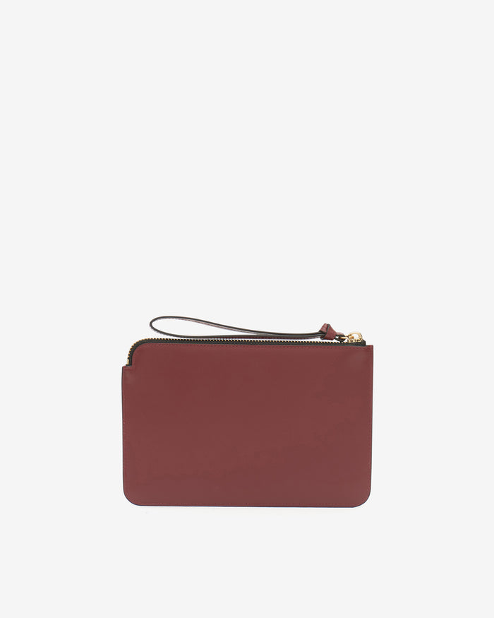 Isabel Marant Pochette Flat Pouch Femme Bordeaux