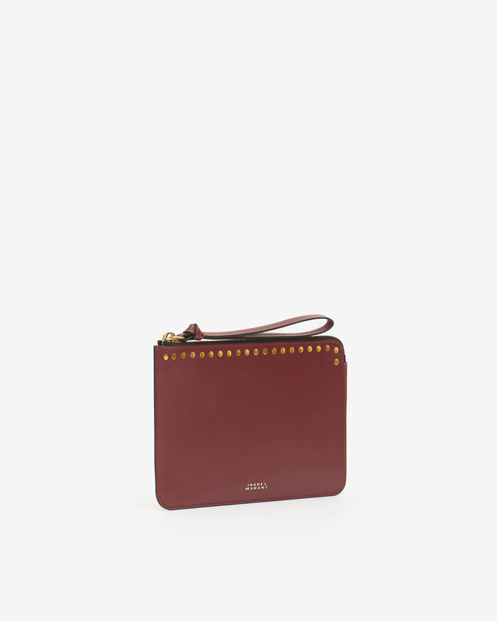 Isabel Marant Pochette Flat Pouch Femme Bordeaux