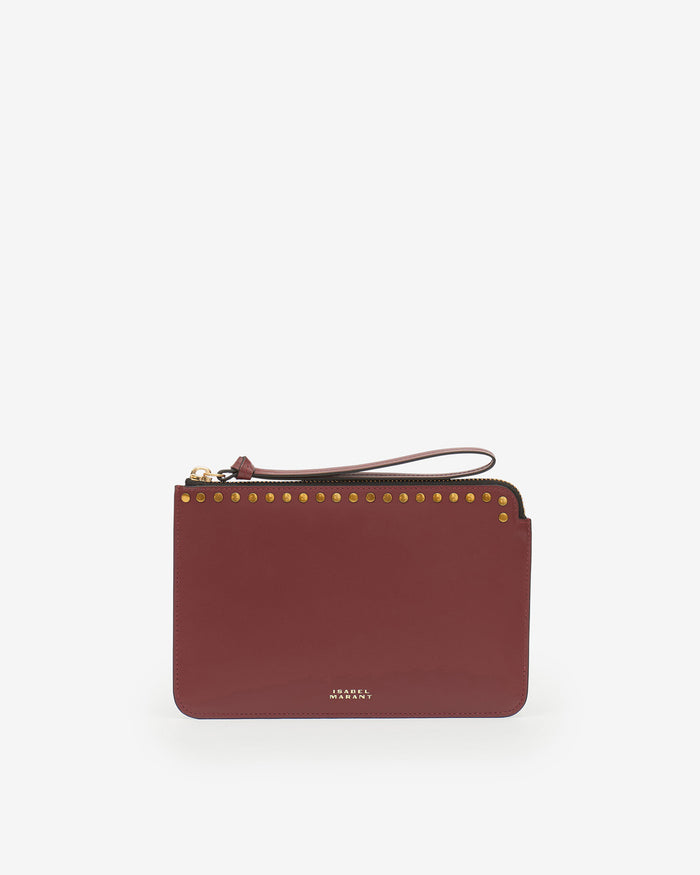 isabel marant Pochette Flat Pouch Femme bordeaux