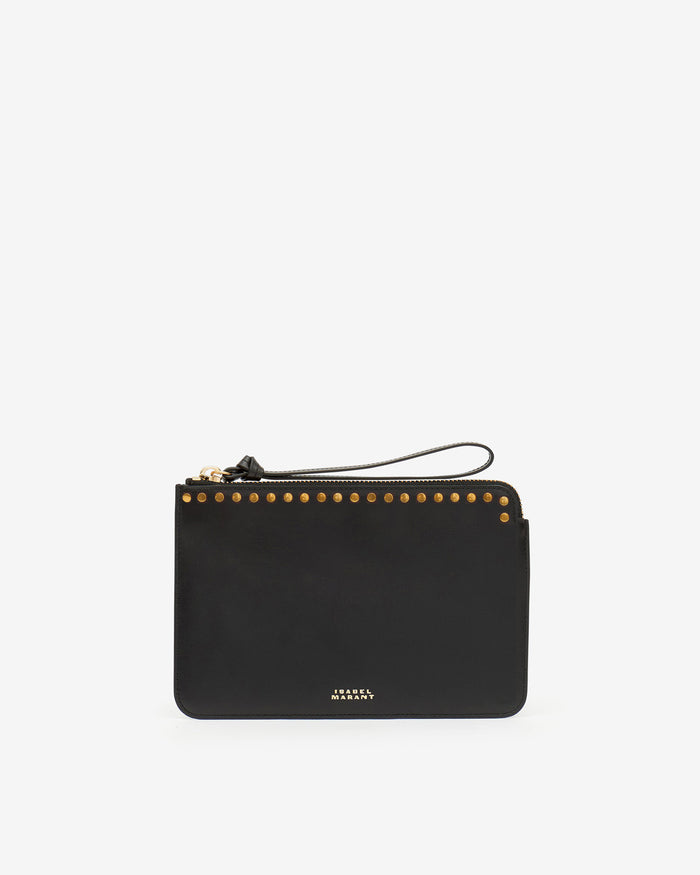 isabel marant Pochette Flat Pouch Femme noir
