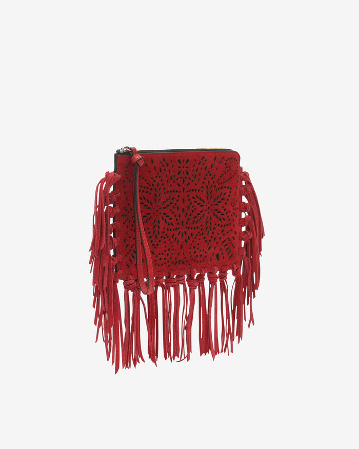 Isabel Marant Pochette Flat Pouch Femme Rouge